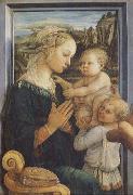 unknow artist The Virgin and Child with Angels oil painting on canvas